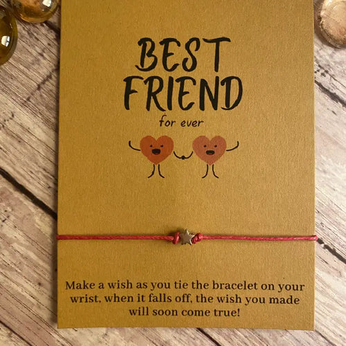 Best Friend Wish Bracelet - Baby Pink