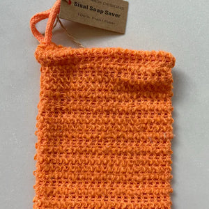 Sisal Soap Saver Bag - Orange