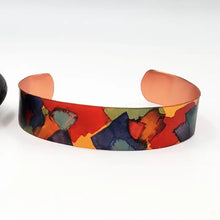 Alcohol Ink Small Copper Cuff