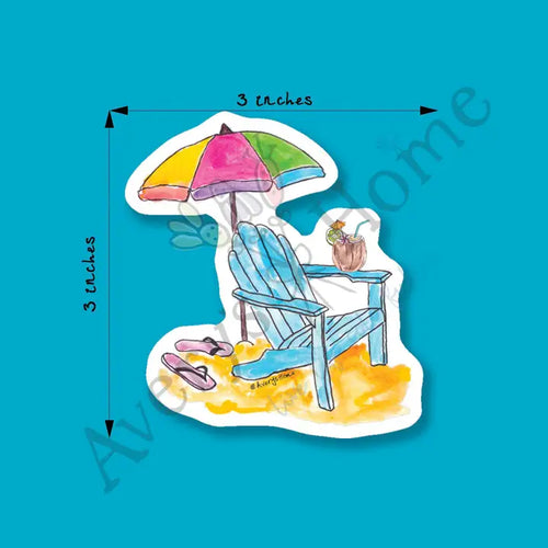 B.E.A.C.H Vacation Vinyl Sticker