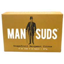 Man Suds - Men's Natural Grapefruit Bergamot Citrus Soap (2pk of 4 oz. bar)