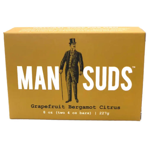 Man Suds - Men's Natural Grapefruit Bergamot Citrus Soap (2pk of 4 oz. bar)