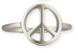 Signs of Peace Ring - Silver
