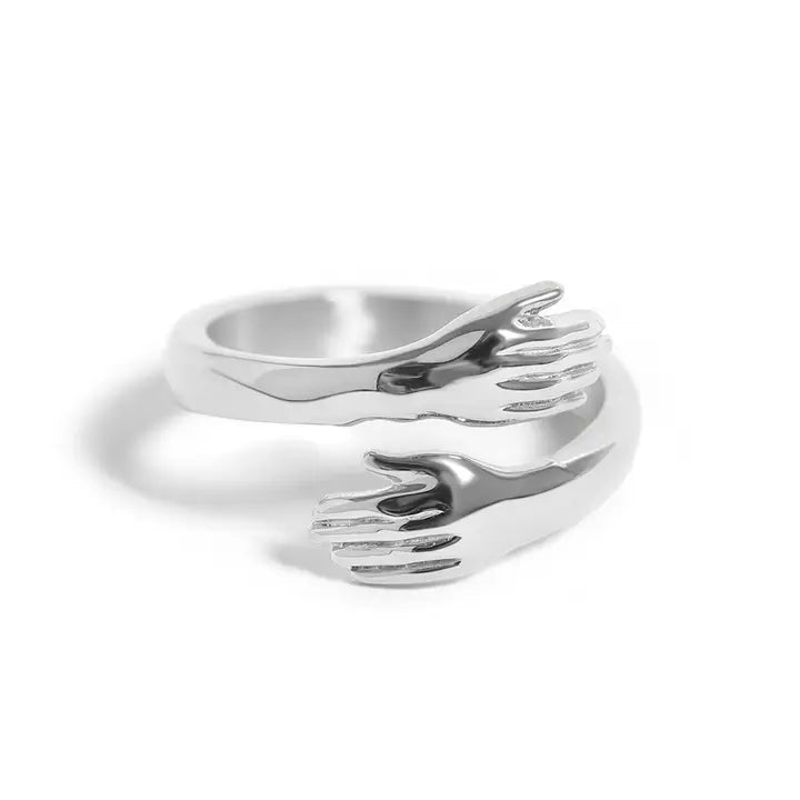 Stainless Steel Hug Ring - Stainless