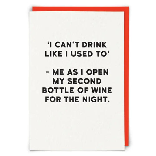 CAN'T DRINK