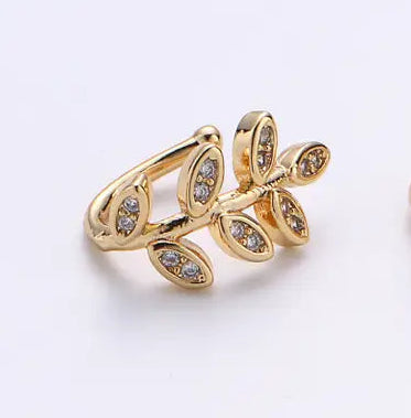 Olive Vine Gold Filled Simple Cuff/Wrap Earring