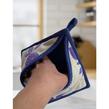 Cotton Screen Printed Pocket Potholder with Loop