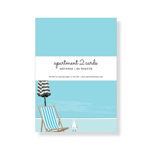 Cabana Chair Summer Beach Notepad