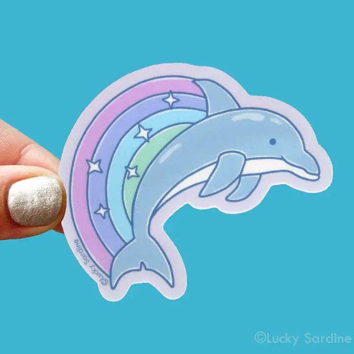 Dolphin, Rainbow Magic Vinyl Sticker