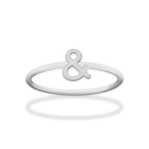 Stainless Steel Symbol Ring - Ampersand