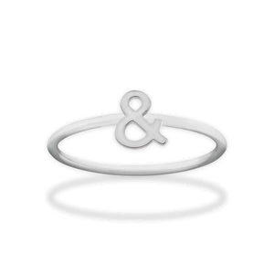 Stainless Steel Symbol Ring - Ampersand