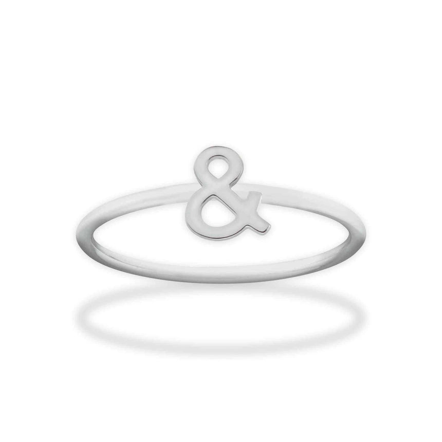 Stainless Steel Symbol Ring - Ampersand