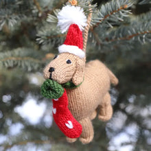 Dog with Stocking Ornament