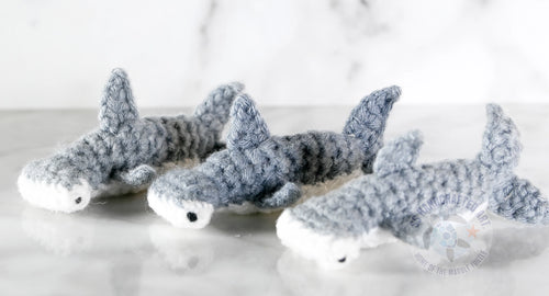 Hand Knitted Hammerhead Shark - 3