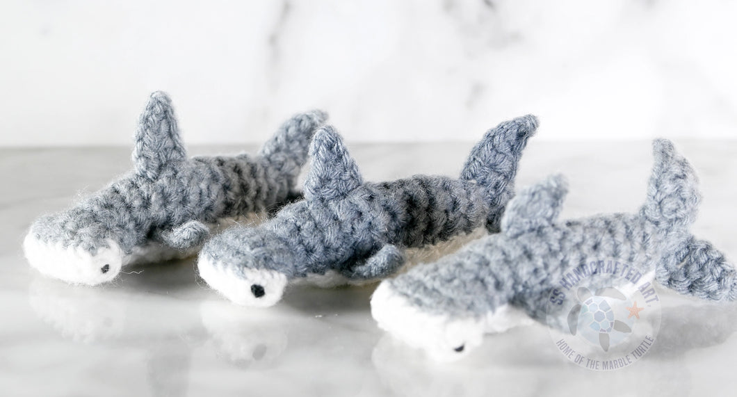 Hand Knitted Hammerhead Shark - 3