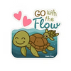 Go with the Flow Sticker