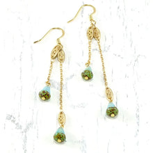 Brushed Gold Chain Earrings - Different colors