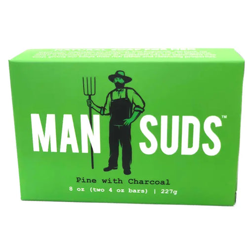 Man Suds - Men's Natural Pine with Charcoal Bar Soap (2pk of 4 oz. bar)