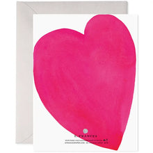 Squeezed Heart Love Greeting Card