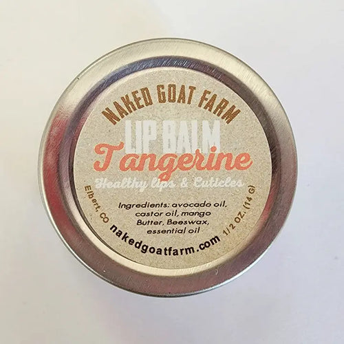 Lip Balm Screw Top Metal Tin - Tangerine