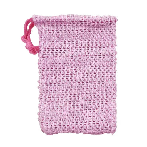 Sisal Soap Saver Bag - Light Pink