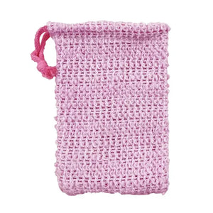 Sisal Soap Saver Bag - Light Pink