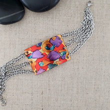Alcohol Ink Copper & Multi-Chain Small Bracelet