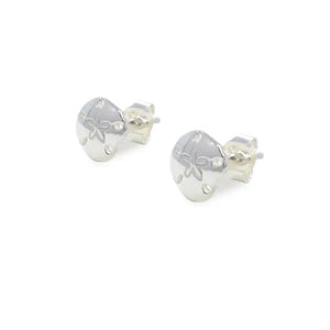 Sand Dollar Studs Earrings - Sterling Silver