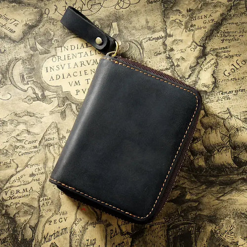 Geniune Leather Credit Card Holder/Wallet - Black