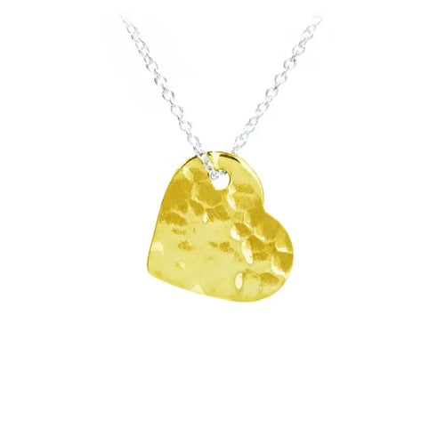 Heart with Threader Chain Necklace - Gold-plated Sterling Silver
