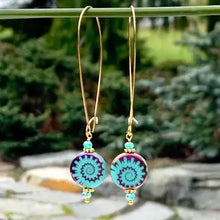 Long Loop Gold Earrings
