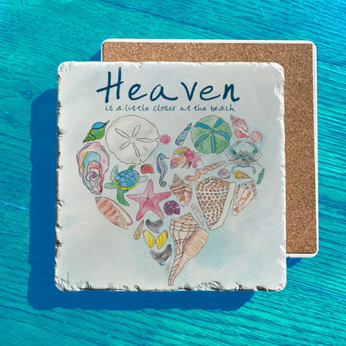 Heaven At the Beach Stone Trivet
