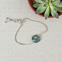 Alcohol Ink & Stainless Steel Slider Bracelet