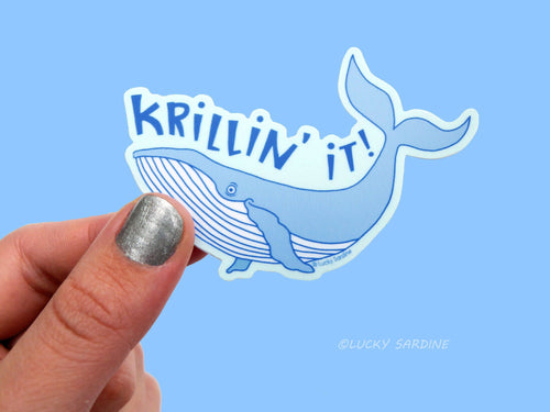 Humpback Whale Krillin It Sticker