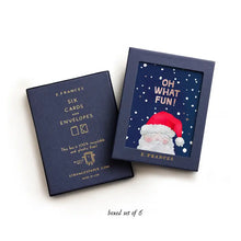 Oh What Fun Santa - Christmas Card (Boxed Set of 6)