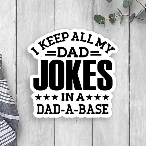 Dad Jokes Vinyl Sticker