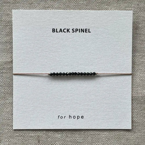 Black Spinel Bracelet - Hope