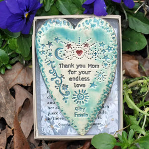 Mom Endless Love - Pottery Ornament