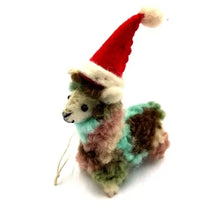 Felt Christmas Lama Ornament