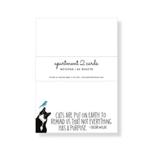 Oscar Wilde Cat Quote Notepad