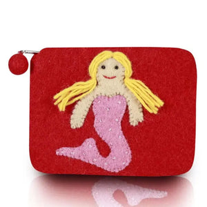 Mermaid Coin Purse - Red
