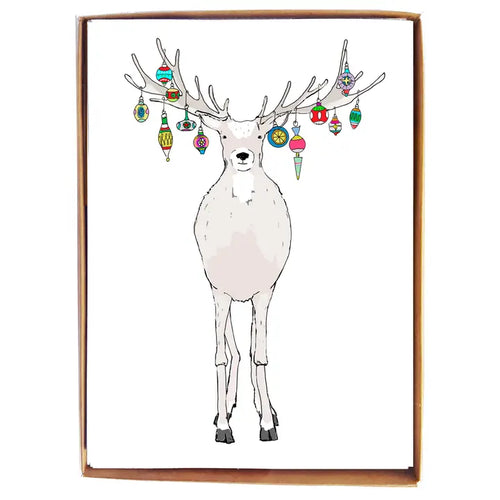 Reindeer with Ornaments - Box of 8
