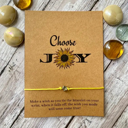 Choose Joy Wish Bracelet - Lemon