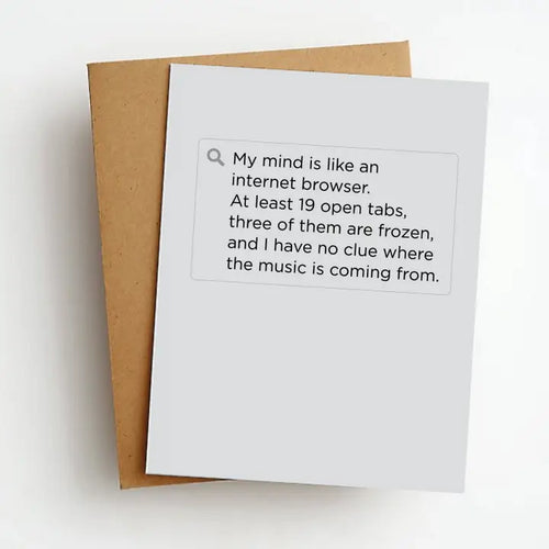 Internet Browser Funny Everyday Greeting Card