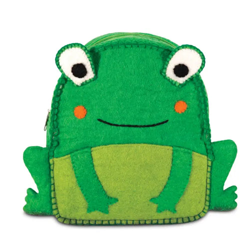 Frog Felted Backpack