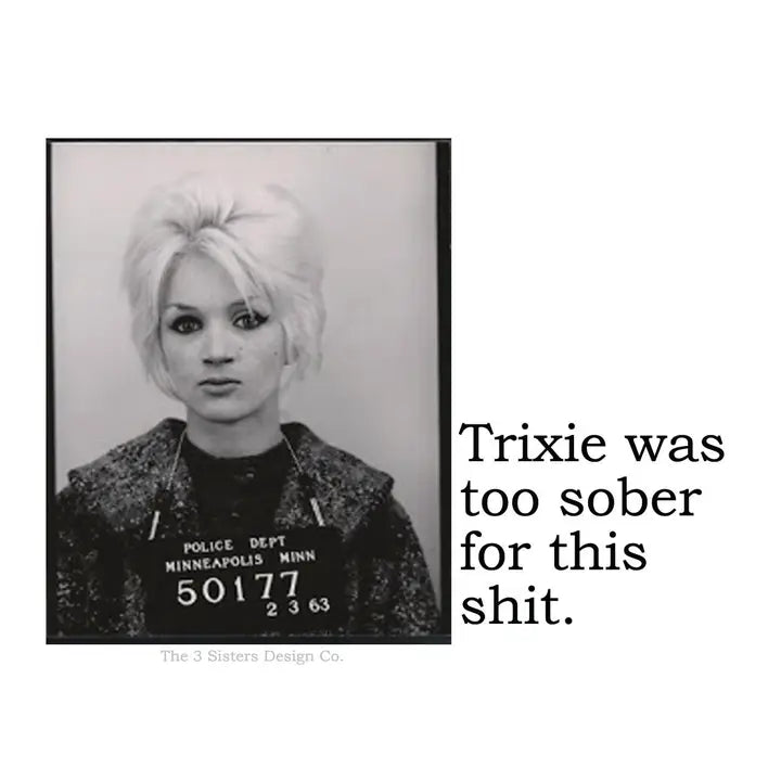 Sticker - Trixie Was Too Sober For This Shit.