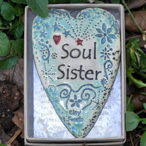 Soul Sister - Pottery Ornament
