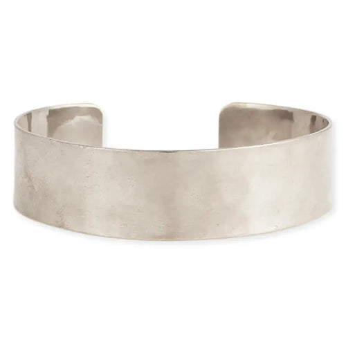 Silver Hammered Cuff