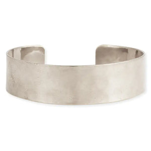 Silver Hammered Cuff