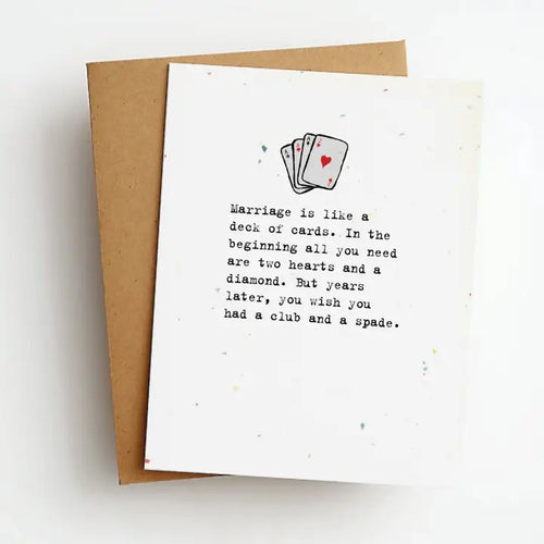 Deck of Cards Anniversary / Wedding Greeting Card